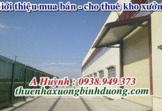Bán xưởng Thuận An Bình Dương, LH A Kim 0981595795