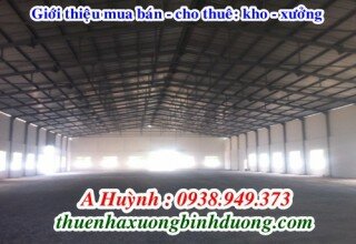 Cho thuê nhà xưởng ở phường An Phú, thị xã Thuận An, Bình Dương, LH 0981595795 A Kim