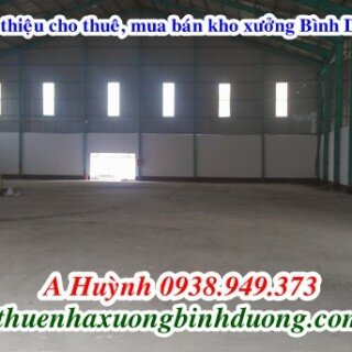 Cho thuê nhà xưởng tại Thuận An Bình Dương 3100m, LH 0981595795