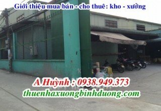 Cho thuê nhà xưởng tại Thuận Giao, Thuận An, Bình Dương, LH 0981595795 A Kim