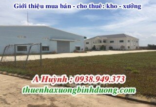 Bán nhà xưởng 10.000m2 khuôn viên 20.000m2 gần KCN Nam Tân Uyên, Bình Dương, LH 0981595795 A Kim