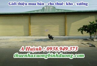 Bán xưởng Bình Thắng, Bình Dương, LH 0981.595.795 Mr Kim