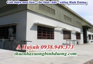 Báo giá cho thuê nhà xưởng Thuận An Bình Dương làm cơ khí, LH A Mr Kim 0981.595.795