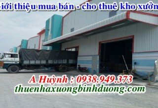 Báo giá cho thuê xưởng thực phẩm Tân Uyên Bình Dương, LH A Kim 0981595795