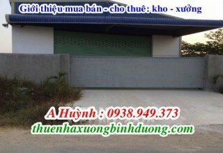 Cho thuê kho xưởng mới xây dựng gần Suối Đờn, Bình Nhâm, Thuận An, Bình Dương, LH 0981.595.795 Mr Kim