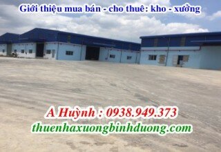 Cho thuê kho xưởng gần KCN Việt Hương 2, Bến Cát 2.000m2 và 5.000m2, LH 0981.595.795 Mr Kim