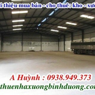 Cho thuê kho xưởng tại Bình Chuẩn Thuận An Bình Dương 3.000mét giá 40.000đ