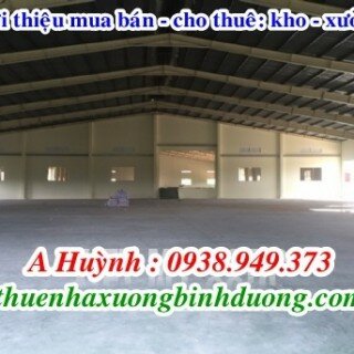 Cho thuê kho xưởng tại Khu công nghiệp Nam Tân Uyên 2.500m giá 2.5 đô
