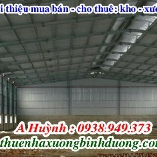 Cho thuê nhà kho nằm ngã tư Hòa Lân, Thuận An, Bình Dương, DT 1000m2, 2000m2