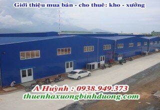 Cho thuê nhà xưởng Bình Dương sản xuất cơ khí xây dựng, LH 0981.595.795 Mr Kim