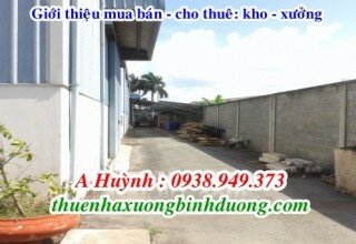 Cho thuê nhà xưởng Hưng Định, Bình Dương, LH 0981.595.795 Mr Kim