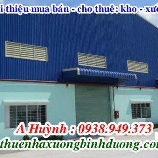 Cho thuê nhà xưởng KCN Đồng An 2, tổng DT đất và các công trình 20.000m2