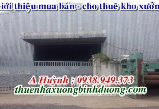 Cho thuê nhà xưởng khu công nghiệp Đồng An 2, Bình Dương, 3.500m2, LH A Kim 0981595795