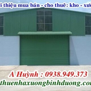 Cho thuê nhà xưởng ở An Phú Thuận An Bình Dương 530m giá 27 triệu