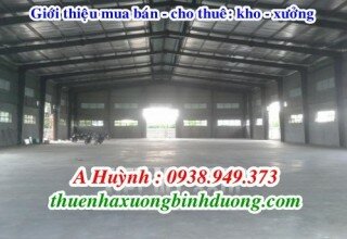 Cho thuê nhà xưởng 2300m2 giá 4600usd/tháng ở An Phú, Thuận An, Bình Dương, LH 0981.595.795 Mr Kim
