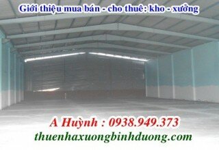 Cho thuê nhà xưởng ở tại Thuận An Bình Dương, 1100m2, LH 0981.595.795 Mr Kim