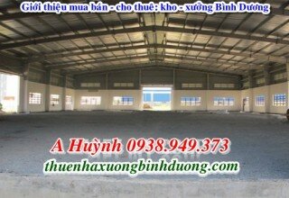 Cho thuê nhà xưởng tại khu công nghiệp Việt Hương 2, Bình Dương, 6.500m2, LH A Kim 0981595795