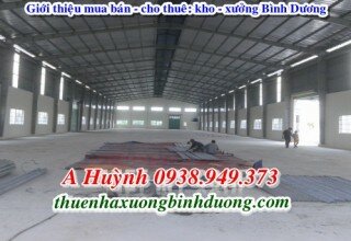 Cho thuê nhà xưởng tại Mỹ Phước, Bến Cát, 5.000m2, LH 0981595795