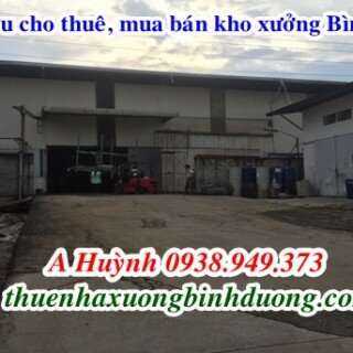 Cho thuê nhà xưởng tại Tân Phước Khánh Tân Uyên Bình Dương 10000m giá 360 triệu
