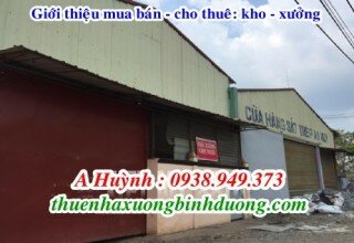 Cho thuê nhà xưởng Thạnh Phước, Bình Dương, LH 0981.595.795 Mr Kim