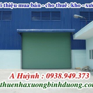 Cho thuê nhà xưởng Thuận An Bình Dương 1700m giá 80 triệu