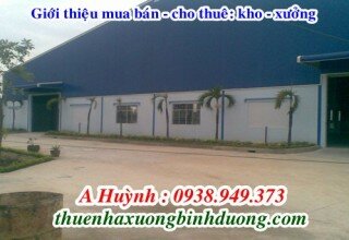 Cho thuê nhà xưởng Thuận Giao, Bình Dương, LH 0981.595.795 Mr Kim
