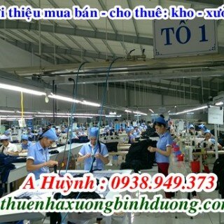 Cho thuê xưởng may gần An Phú Thuận An Bình Dương 2600m, LH 0981.595.795