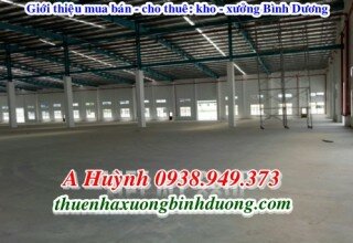 Cho thuê xưởng ở khu công nghiệp Việt Hương 2, Bình Dương, 8.500m2, LH A Kim 0981595795