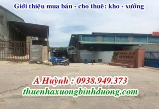 Cho thuê xưởng Thạnh Phước, Bình Dương, LH 0981.595.795 Mr Kim