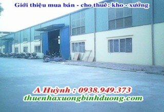 Cho thuê xưởng 2000m2 trong kcn Đồng An 1, Thuận An, Bình Dương, LH 0981595795 A Kim