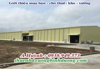 Cho thuê xưởng 6000m2 và 13000m2 mới 100% giá 2 usd/m2 trong KCN Nam Tân Uyên, Bình Dương, LH 0981595795 A Kim