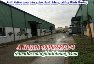 Xưởng ở KCN Nam Tân Uyên cho thuê, 19.500m2, LH A Kim 0981595795