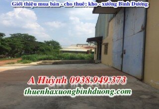 Xưởng ở khu công nghiệp Việt Hương 2, Bình Dương cho thuê, 6.300m2, LH A Kim 0981595795