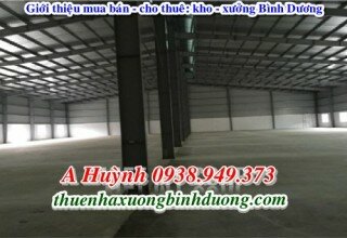 Xưởng tại khu công nghiệp Việt Hương 2, Bình Dương cho thuê, 7.300m2, LH A Kim 0981595795
